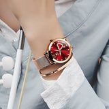 OLEVS Watches for Woman 5189 Rose Red DW