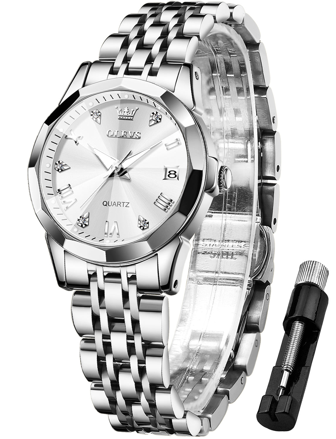 OLEVS Watches for Woman 9931 White