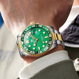 OLEVS Watches for Man 3610 Golden Green