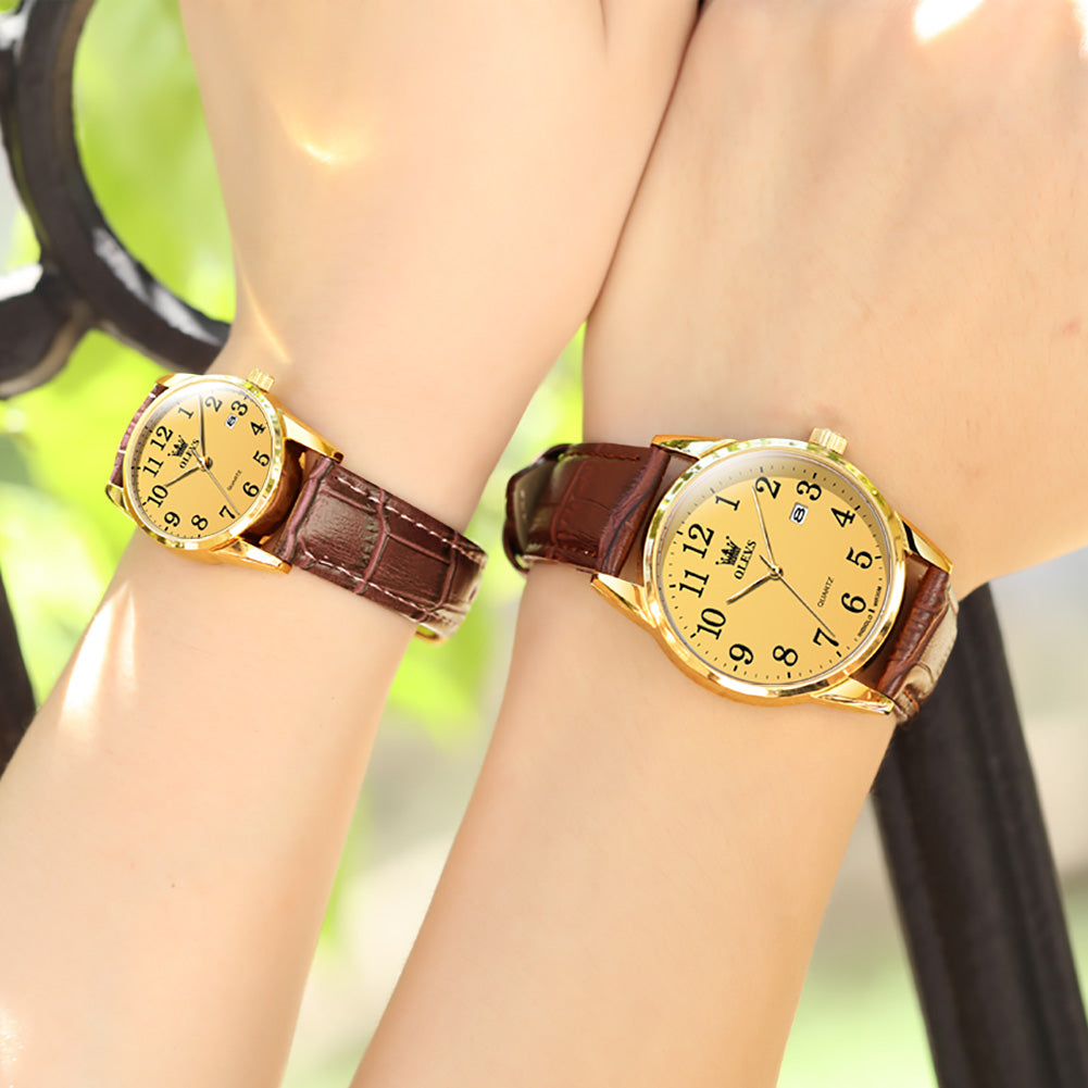 Brown Strap-Full Gold