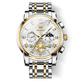 OLEVS Watches for Man 2859 Golden White