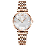 Rose Strap-White Dial Rose gold Trim