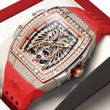 OUPINKE 3225 Self Winding Black Watches for Men Luxury Business Dress Mens Watch Reloj Para Hombre