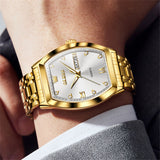 OLEVS Watches for Man 5528 Golden White