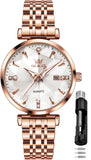 OLEVS Watches for Woman 5536 Rose White