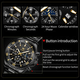 OLEVS Watches for Man 2870 All Black
