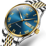 Silver Strap - Blue Dial Gold Trimr