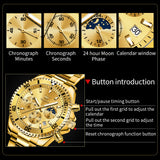 OLEVS Watches for Man 2870 Golden