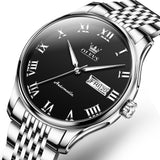 Silver Strap - Black Dial Silver Trimr