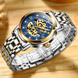 Two Tone Strap - Blue Dial Gold Trim