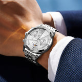 OLEVS Watches for Man 3673 White