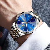 OLEVS Watches for Man 3615 Golden Blue