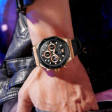 OLEVS Watches for Man 9911 Rose Black