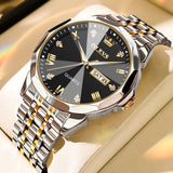 Two Tone Strap - Black Dial Gol Trim