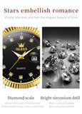 OLEVS Watches for Woman 5526 Golden Black
