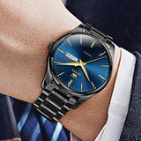 OLEVS Watches for Man 6898 Black Blue