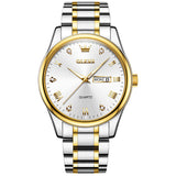OLEVS Watches for Man 5563 Golden White