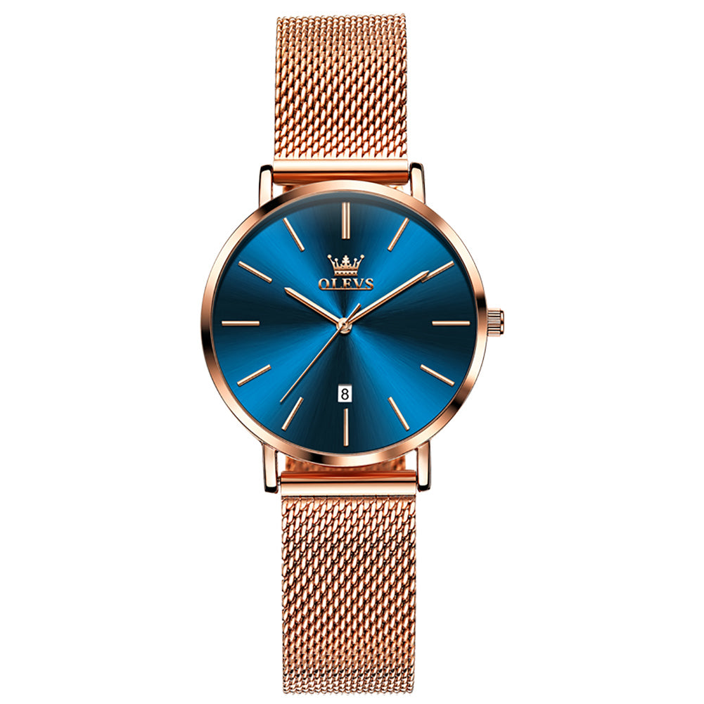 OLEVS Watches for Woman 5869 Rose Blue