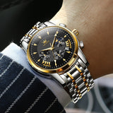 OLEVS Watches for Man 2892 Golden Black