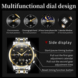 OLEVS Watches for Man 2858 Golden Black