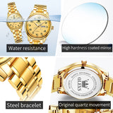 OLEVS Watches for Woman 5567 GL Golden