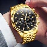 OLEVS Watches for Man 2932 Golden Black