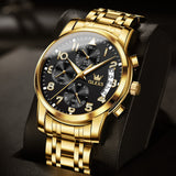 Gold Strap - Black Dial Gold Trim