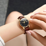 OLEVS Watches for Woman 6898 Golden Black