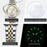 OLEVS Watches for Woman 5593 Golden White