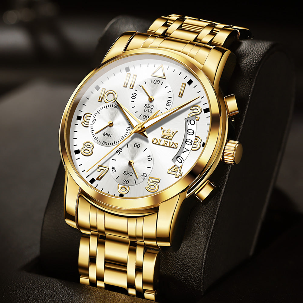 Gold Strap - White Dial Gold Trim