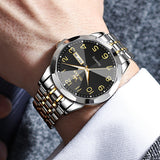 OLEVS Watches for Man 9970 Golden Black