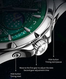 Green Strap - Green Dial Silver Trim