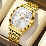 OLEVS Watches for Man 5528 Golden White