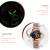 OLEVS Watches for Woman 5189 Rose Black
