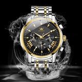 OLEVS Watches for Man 2892 Golden Black