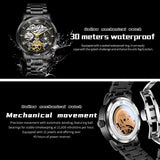OLEVS 6670 Men Automatic Watch Diamond Skeleton Mechanical Luxury Self Winding Moon Phase Calendar Waterproof Wrist Watch for Men