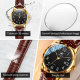 OLEVS Watches for Woman 5566 Golden Black