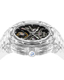 OLEVS 8002 Automatic Watch for Men Self-Winding Diamond Waterproof Stainless Steel Wrist Watches Tourbillon Skeleton Mechanical
