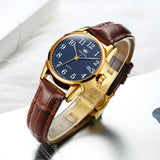 OLEVS Watches for Woman 5566 Golden Blue