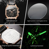 OLEVS Watches for Man 9950 Rose Black