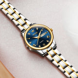 OLEVS Watches for Woman 5563 Golden Blue