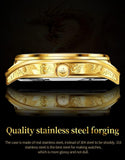 OUPINKE 3176 Gold Dragon Watches for Men Tourbillon Skeleton Mechanical Luxury Dress Automatic Self Winding Tungsten Steel Waterproof Sapphire Crystal Luminous Men’s Wrist Watch
