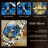 OLEVS Watches for Woman 2897 Golden Blue