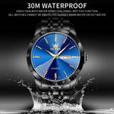 OLEVS Watches for Man 3615 All Black Blue