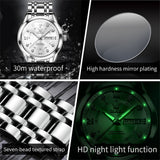 OLEVS Watches for Man 5513 White