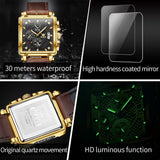 OLEVS Watches for Man 9925 Golden Black