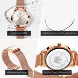 OLEVS Watches for Woman 5189 Rose White DW