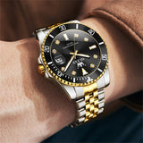 OLEVS Watches for Man 9809 Golden Black