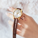 OLEVS Watches for Woman 6898 Golden White