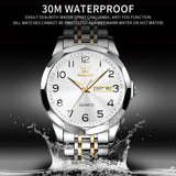 OLEVS Watches for Man 9970 Golden White